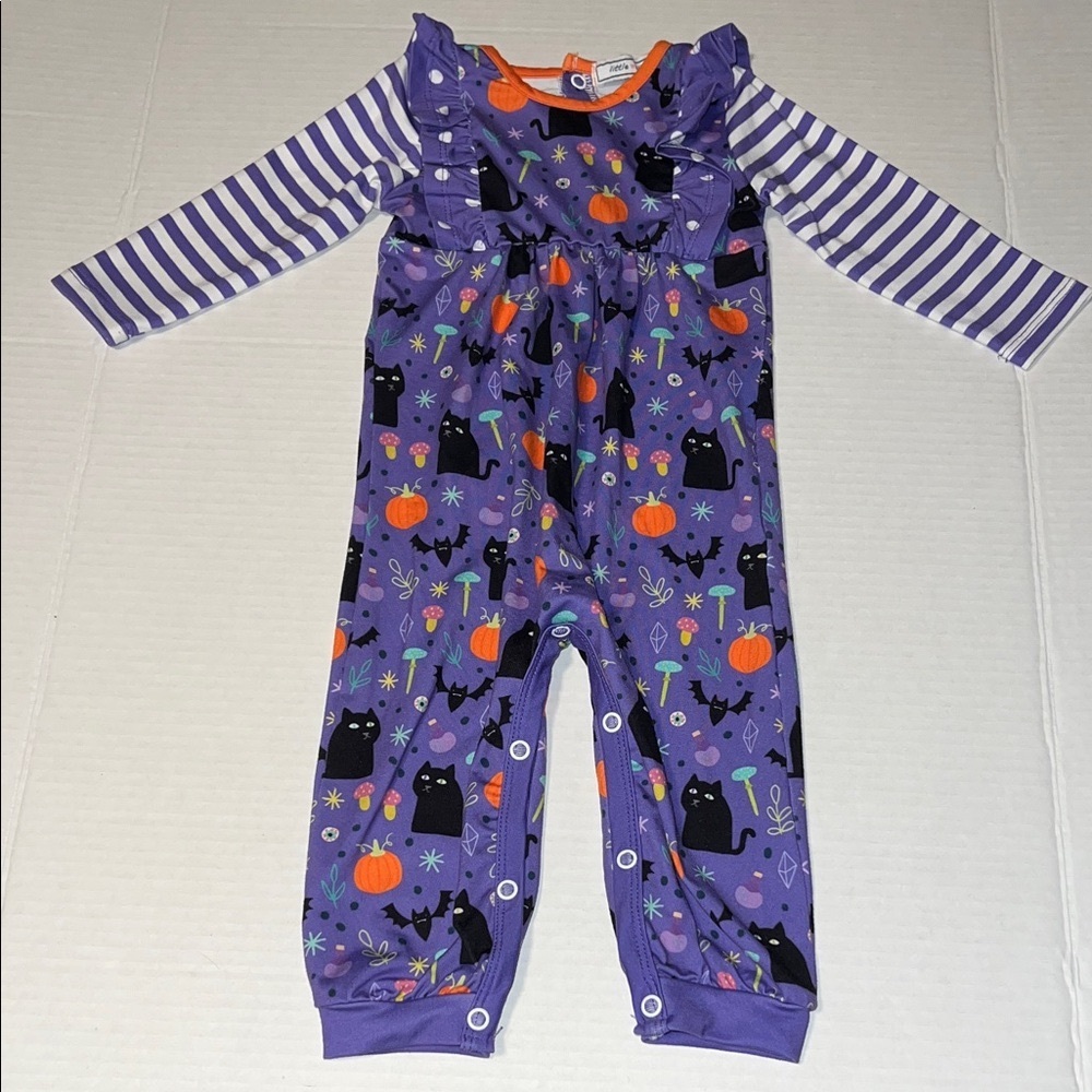 Little Millie Halloween theme one piece outfit size 6m 🎃